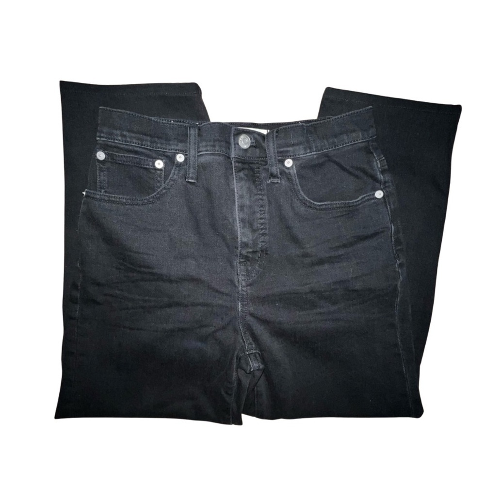Madewell Classic Straight Jeans, Size 26, Women’s Black Denim